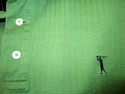 Mens Sz XL Green Golf Shirt Cotton w/Embroidered G