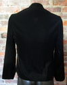 Womens Sz 6 Talbots Stretch Velvet Black Jacket Bl