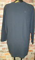 Womens Sz 2XL Black Tunic Button Front Long Cardig