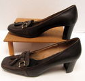 Womens Etienne Aigner Sz 8 Shoes Brown Leather/Liz