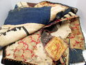 Vintage Cutter Crazy Quilt Comforter Fabric Art Sc