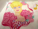 Vintage 1995 Barbie Princess Fabric Valance Curtai