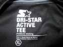 Mens Sz XL Black Moisture Wicking Dri Star T-Shirt