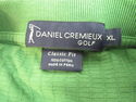 Mens Sz XL Green Golf Shirt Cotton w/Embroidered G