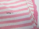 Vintage Bates Pink & White Seersucker Fabric w/Che