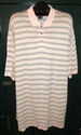 Mens XXL Golf Shirt Pink Navy Striped Pullover Peb