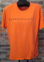 Mens "Shake Poverty" Sz L Orange T-Shirt 