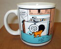 The Far Side Mug 1985 Cat Fud Dryer Dog Please Cof