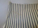 Vintage 1 Blue Striped Ticking Fabric Pillowcase &