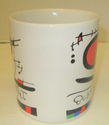 Rare Joan Miro Art Mug "Questions D'Art" 1989 Comm