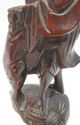 Antique Oriental Figure Carved Wood Deity Statue C