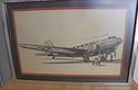 Vintage Douglas DC-3 Sketch Artist D. Kahler Korea