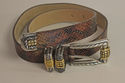 Vintage Steets Ahead Snake Belt Italy Made Silver 