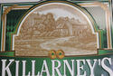 Killarney's Metal Tin Beer Sign Red Lager Bar Wear