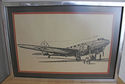 Vintage Douglas DC-3 Sketch Artist D. Kahler Korea