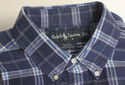 Ralph Lauren Long Sleeve Shirt Blake Plaid Navy Bl