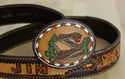 Circle Y Handtooled Leather Cowboy Belt 'BIG JIM' 