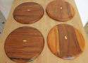 Vintage Genuine Acacia Wood Chargers Dining Handcr