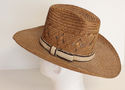 Vintage Western Cowboy Hat Wrangler Straw Wide Bri