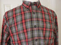 Men's Vintage LL BEAN  Plaid Shirt Cotton Long Sle