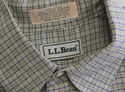  LL Bean Long Sleeve Shirt Dress Plaid Check 16 1/