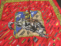 Vintage SWAGGER cowboy print bandana scarf, red, b