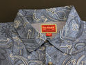 Hilfiger Red Label Shirt Long Sleeve Blue Paisley 