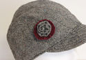 Vintage Tweed Womens Cap Hat with Rose Stylish New