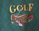 Lord Taylor Sportsmen Golf Sweater Mallard Green G