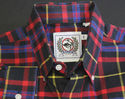 Cinch Button Front Black/Red/Yellow Plaid Check Si