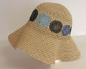 Vintage Sun Beach Garden  Hat Straw Wide Floppy Br