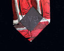 J. GARCIA 100% Silk Men's Neck Tie Red & Burgundy 