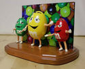 Collectible Dancing M&M Eggs - Ms Green Mr Red Yel