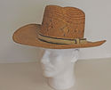 Vintage Western Cowboy Hat Wrangler Straw Wide Bri