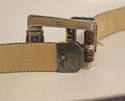 Vintage Steets Ahead Snake Belt Italy Made Silver 