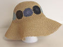 Vintage Sun Beach Garden  Hat Straw Wide Floppy Br