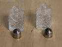 Vintage Mini Crystal Salt & Pepper Shaker Set