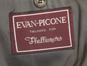 VINTAGE EVAN PICONE MEN HERRINGBONE WOOL TWEED SPO