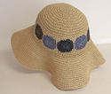 Vintage Sun Beach Garden  Hat Straw Wide Floppy Br