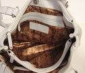 White Leather Authentic Tignanello handbags Should