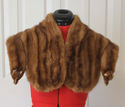 Vintage Fur Red Fox Stole 33" Long Pelt, Wrap Scar