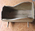 Vintage Rocking Doll Baby Bed Crib Rustic Signed A