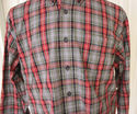 Men's Vintage LL BEAN  Plaid Shirt Cotton Long Sle