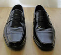 Mens Stacy Adams Bedford Moc Toe Penny Loafer Blac