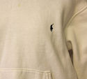 Ralph Lauren Polo Pull Over Hoodie White Made in U