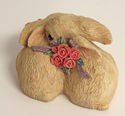  Vintage Rabbit (s) Bunny Figurine Nestling Warm &