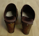 UGG Kaylee Chocolate Brown Braided Leather Wood He