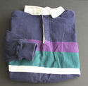  Vintage LL Bean Long Sleeve Polo Rugby Shirt Pull