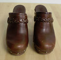 UGG Kaylee Chocolate Brown Braided Leather Wood He