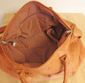 Vintage Leather Large Carry On Shoulder Bag Longho